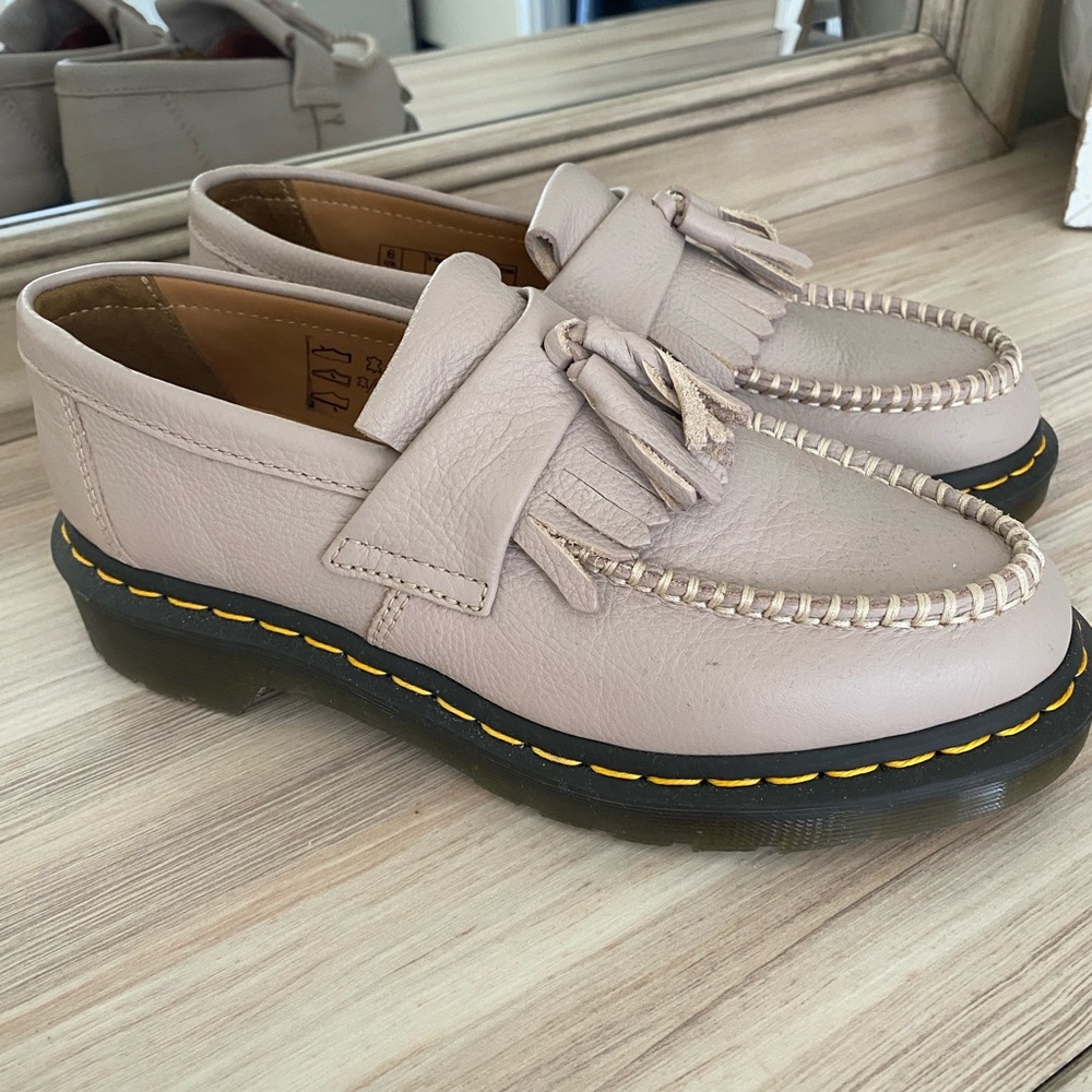 Dr. Martens Light Pink Tassel Loafers